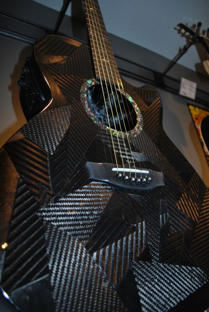 Carbon Fibre guitars RainSong and Composite Acoustics at Bluedog